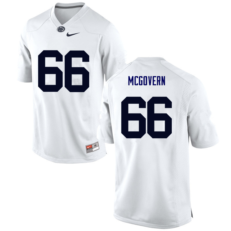 NCAA Nike Men's Penn State Nittany Lions Connor McGovern #66 College Football Authentic White Stitched Jersey MCY5698JI